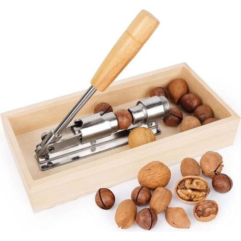 Nussknacker Für Walnüsse Und Haselnüsse, Professioneller Nussknacker, Nussknacker Aus Edelstahl, Nussknacker, Ideal Für Trockene Und Geschälte Nüsse Wie Walnüsse, Mandeln Und Haselnüsse