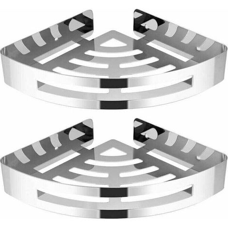 Rostfreies Eckregal Für Kleidung, Wäschekorb Aus Edelstahl 304 (dreieckig, 2er-set)