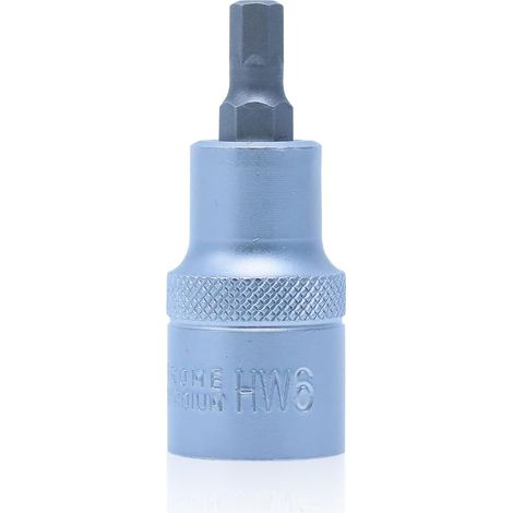 X 1/2"-sechskantnuss, 6 Mm, Cr-v S2-stahl, 55 Mm, Für Schlagschrauber, Heimwerkerbedarf