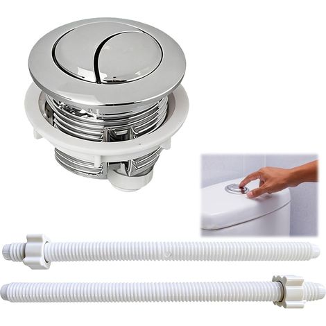 1-knopf-spülung Für Die Toilette, Doppelfunktion, 50 Mm Durchmesser, 36 Mm Gewinde, Chrom-finish, Badezimmer
