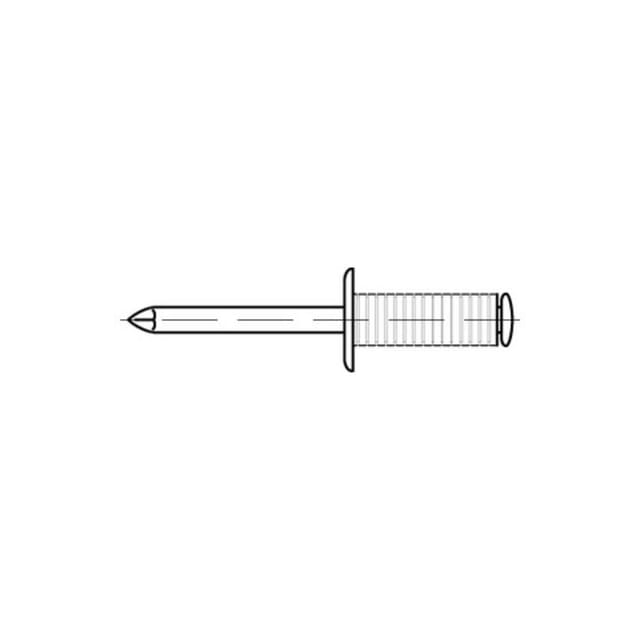 Blindniete r 88419 Flachrundkopf 4 x 8 Niet Aluminium/Dorn Stahl verzinkt