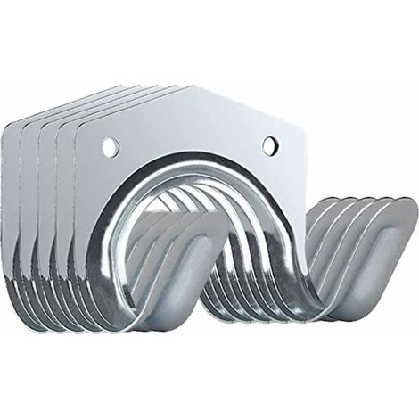 Set Mit 5 Verzinkten Garagenhaken Zur Werkzeugaufbewahrung – Robuste Wandhalterung Für Gartenhäuser, Werkstätten, Bauernhöfe, Lagerhallen, Werkbänke, Büros, Gabeln, Schaufeln, Rechen, Besen