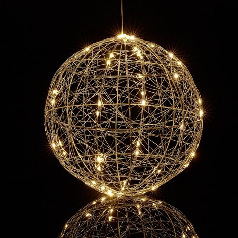 Led-lichtkugel, Lichterkette, Langes Kabel, Durchmesser 30 Cm, Für Den Innen- Und Außenbereich