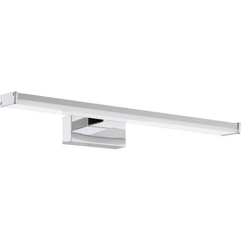 Galenzana-e Led-spiegelwandleuchte, Badezimmerleuchte, Leuchte Aus Aluminium, Chrom Und Silberfarbenem Kunststoff, Neutralweiß, Ip44