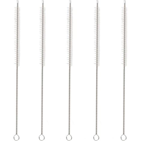 Set Mit 5 Bürsten, Nylon, Edelstahl, 30 Cm, Schlüsselanhänger, Strohhalm, Babyflasche, Wasserkocher