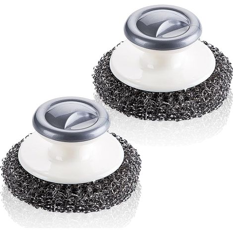 2er-set Bürsten, Ergonomischer Griff, Edelstahl, Fettentfernung, Küche Und Grill