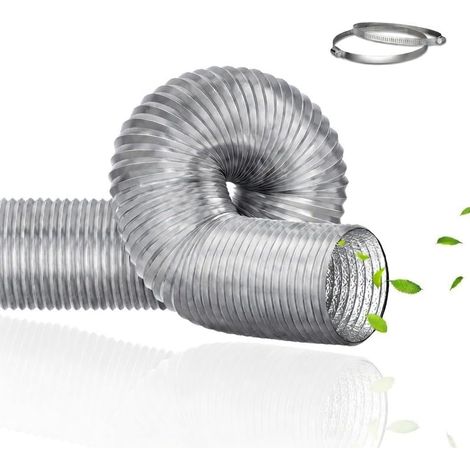 Tragbarer Klimaanlagenschlauch, 150 Mm, 300 Cm, Pvc/aluminium, Flexibler Lüftungsschlauch, Klimaanlagenhaube