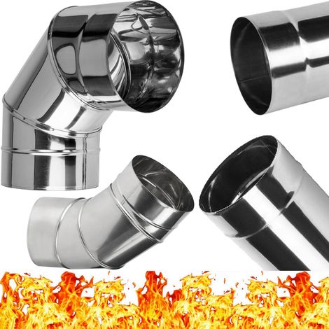 Verstellbarer Kaminbogen 0-90°, Edelstahl Ø200mm, Säurebeständig Für Öfen