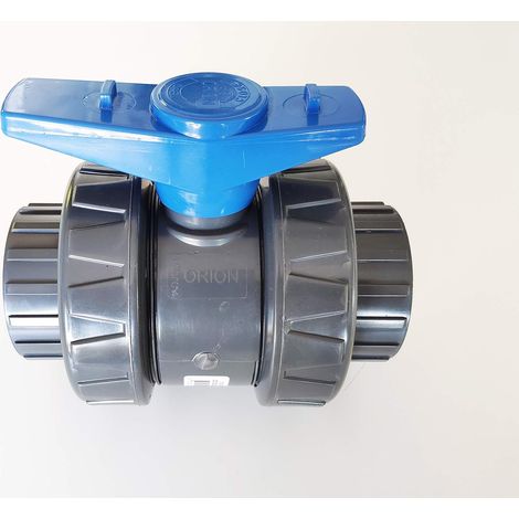 Set Mit 2 Pvc-druckventilen (63 Mm), Doppelverschraubung, Abnehmbar, Für Bewässerungsschläuche