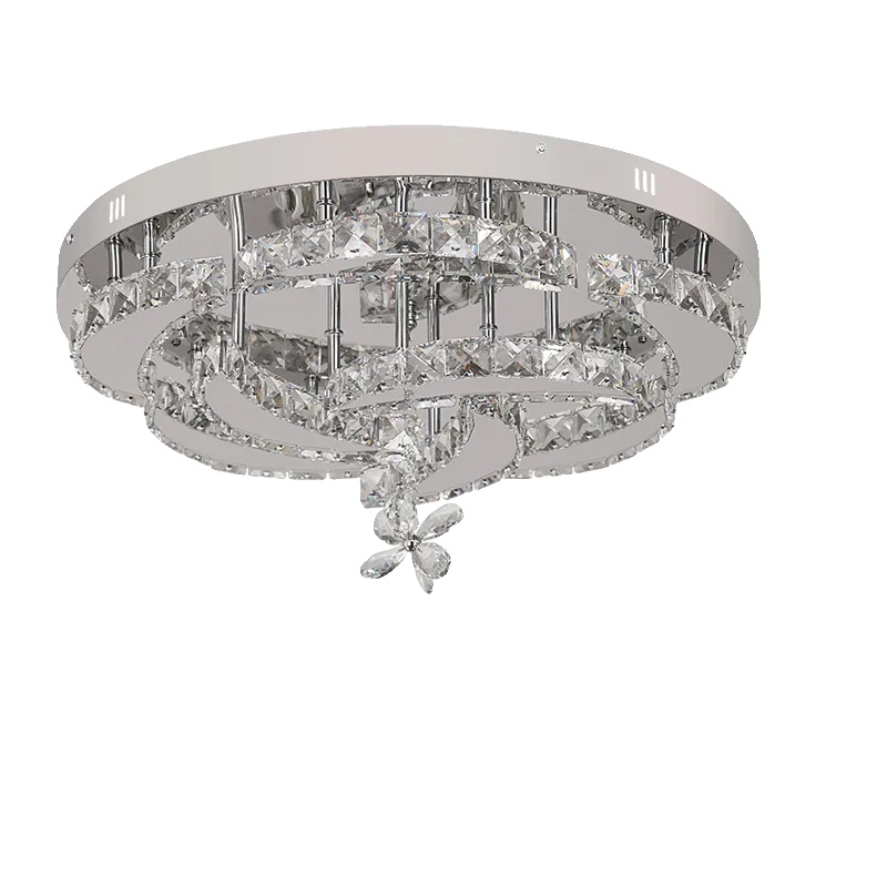 Kristall-deckenleuchte, Dimmbar Mit Fernbedienung, Elegantes, Modernes Design