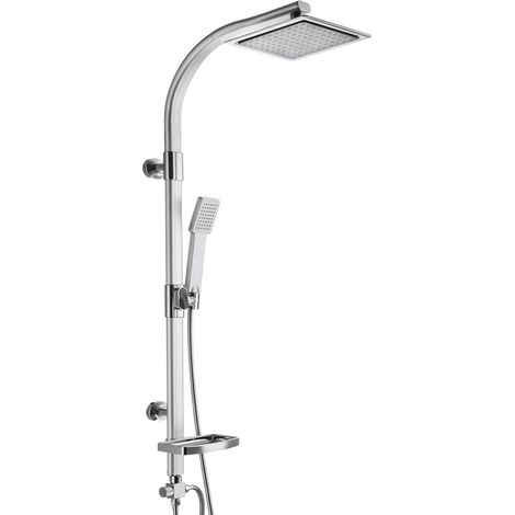 Duschsäule, Aluminium, Duschkopf Mit 100 Düsen, Handbrause Mit 48 Düsen, Antikalk-beschichtung, Badezimmer