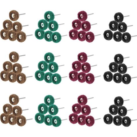 Set Mit 80 25-mm-schleifscheiben, Polierzubehör Für Dremel-rotationswerkzeuge, Scheuerpad Und Metallschaft