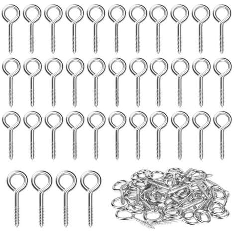 M3-schraubring Aus Edelstahl 304 – 40 Stück – Länge 40 Mm – Tragkraft Bis 8 Kg – Zum Befestigen Und Aufhängen