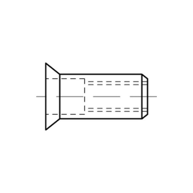 Reyher - Blindnietmutter a 2 Senkkopf m 8 / 1,5 - 4,5 s 100 Stk