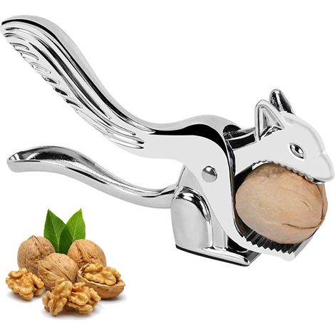 Walnuss-krabbenschalenclip, Robuster Kastanienclip, Multifunktionaler Walnussclip, Niedliche Eichhörnchenform, Meeresfrüchteschale Mit Rutschfestem Griff