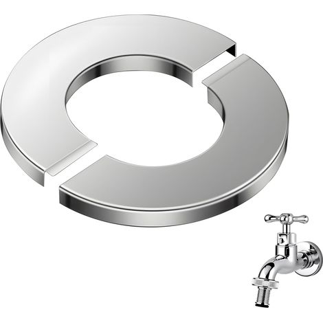 Armaturrosetten, Mittig Geöffnet, Edelstahl, Durchmesser 26 Mm, Für Bad Und Küche