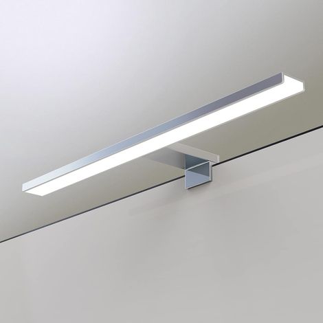 Led-spiegelleuchte, Verchromtes Aluminium, Ip44 Wasserdicht, 60 Cm, 3000 K Warmweiß, Badezimmer