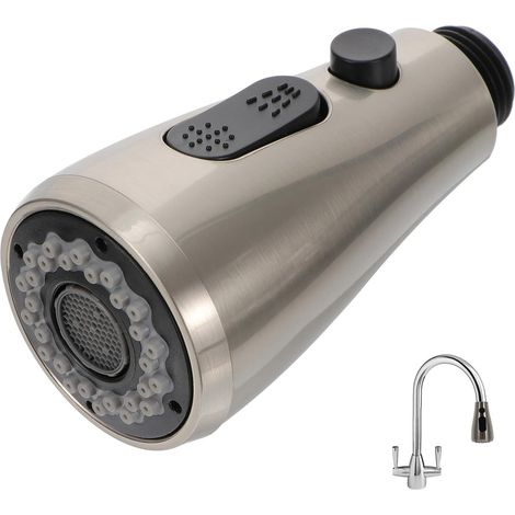 Wasserhahn-düse, 3 Strahlarten, Abs, Silberfarben, Für Küchenspülen