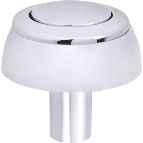 Verchromter Abs-spülknopf Mit Rundem Kopf Für 38–44 Mm Lochdurchmesser – Badezimmer