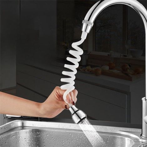 Wasserhahn-schlauchverlängerung, 2 Strahlarten, 360°-drehung, 22-mm-gewinde, Küchenspüle