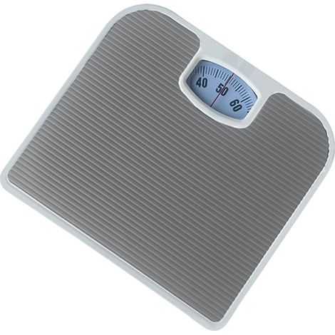 Mechanische Badezimmerwaage, Zifferblattanzeige, Rutschfeste Unterlage, Abs-kunststoff, 130 Kg, Für Zuhause