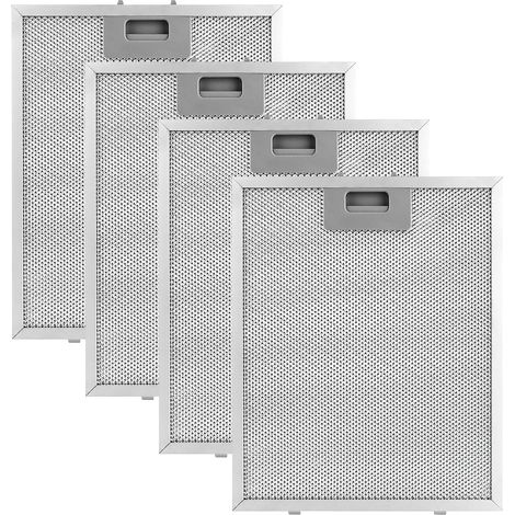 4er-pack Fettfilter, 5-lagiges Aluminium, 320 X 260 Mm, Waschbar, Für Küchenabzugshauben