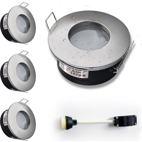 4er-set Einbaustrahler, Ip65, Keramik Gu10, Aluminium, Badezimmer