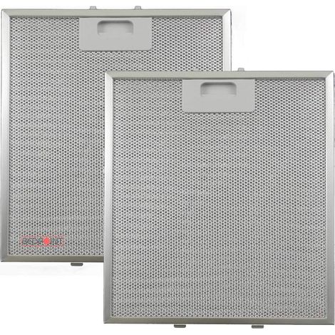 2er-set Filter, Aluminium 267 X 305 X 9 Mm, Kompatibel Mit Elica, Whirlpool Und Electrolux Dunstabzugshauben