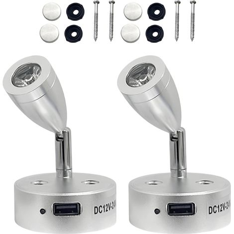 X 12v Led-lampen, Berührungsschalter, Usb-anschluss, 3200k Licht, Für Wohnmobil Und Wohnwagen