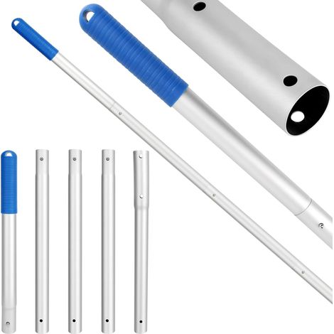 5-teilige Aluminium-teleskopstange, Kompatibel Mit Ez Clip, Zur Poolreinigung