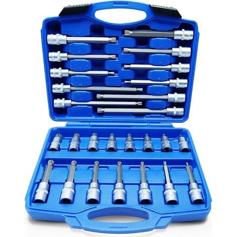 26 Steckschlüssel, Mehrkant-xzn-bit, S2 Vanadiumstahl, M5-m16, Für Kfz-mechaniker