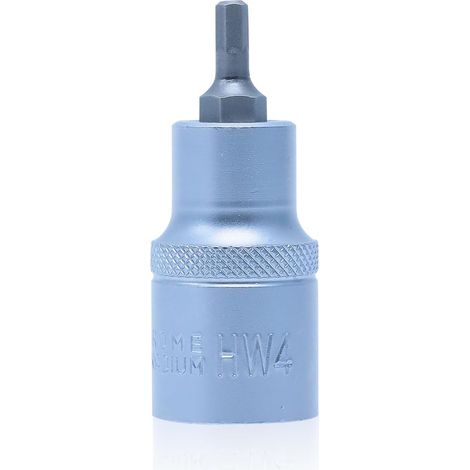 X 4-mm-innensechskantnuss, Chrom-vanadium-stahl S2, Für 1/2-zoll-schraubenschlüssel, Heimwerkerbedarf