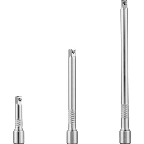 3/8-zoll-steckschlüsselverlängerungen, Chrom-vanadium-stahl, Gerändelter Griff, Für Kfz-mechaniker