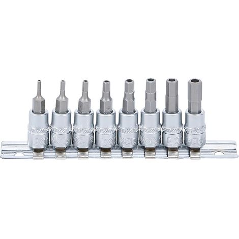 8-bit-steckschlüssel, Innensechskant, Bohrung 2–7 Mm, Chrom-vanadium-stahl, Für Mechanische Anwendungen
