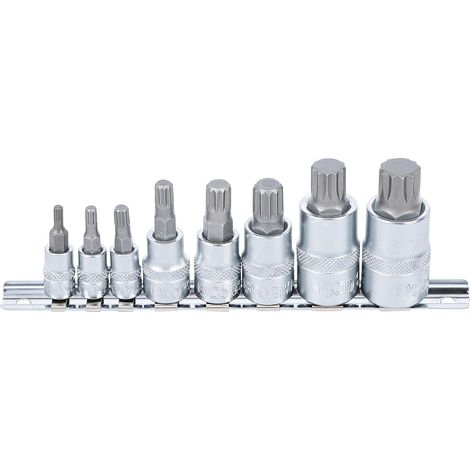 8-teiliger Xzn-steckschlüsselsatz M4-m16, Chrom-vanadium-stahl, 6-12 Mm Vierkantantrieb, Für Kfz-mechaniker