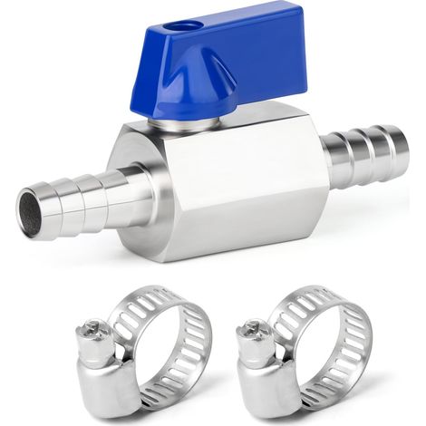 Kugelhahn Mit 10-mm-schlauchanschluss, Edelstahl 304, Tropfbewässerung