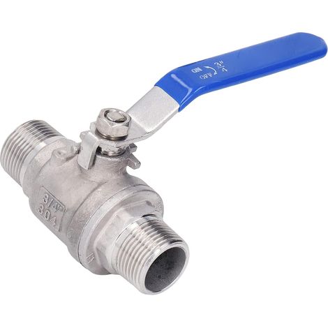 X 3/4"-kugelhahn, Edelstahl 304, Npt-außengewinde, Für Wasser Und Gas, Hausinstallation
