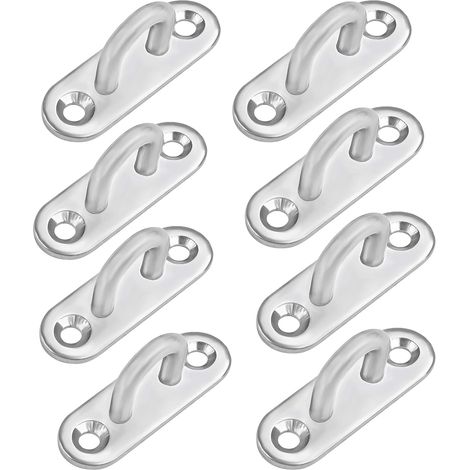 Edelstahl-ösenplatten M5, Längliche Metallhaken, Wand- Und Deckenaufhängung, 40 Kg