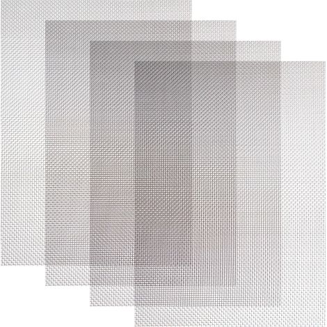 4-teiliges Metallgitter, Edelstahl 304, 20 Maschen, 300 X 210 Mm, Für Belüftung Und Insektenschutz