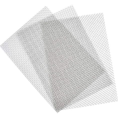 3-teiliges Metallsiebset, Edelstahl 304l, 6 Maschenweiten, 300 X 210 Mm, Industrielle Filtration