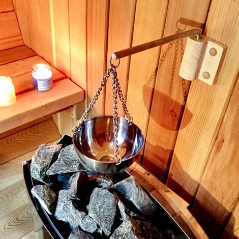 Aromaschale Aus Edelstahl, Halter Für Ätherische Öle, Holzplatte, Für Traditionelle Infrarotsauna