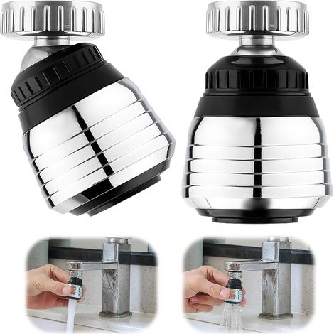 Stück 360° Drehbarer Wasserhahn-luftsprudler, Wassersparfilter, Universaladapter, Für Küche Und Bad