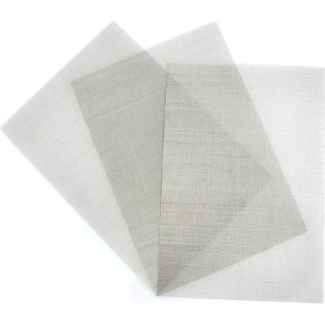 Set Mit 3 Edelstahlgeweben 300x210mm 30 Mesh Nagetierfilter Industrie