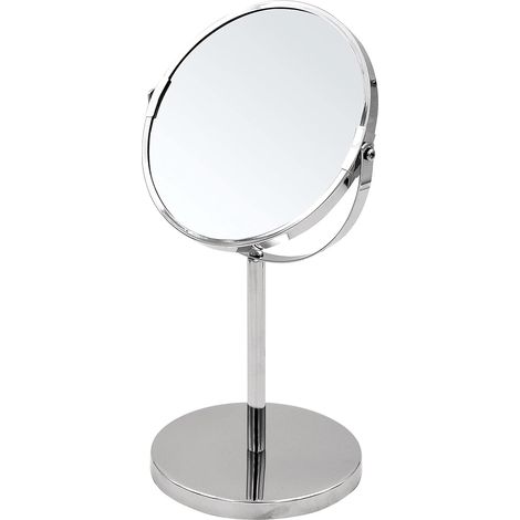 Vergrößerungsspiegel 5x, Chrom, Eisen, Höhe 34,5 Cm, Für Badezimmer