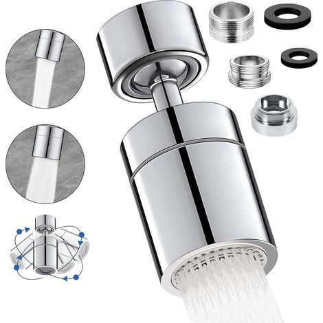 Wasserhahn-luftsprudler, 360°-drehung, M22 M24, Wassersparend, Küche Bad
