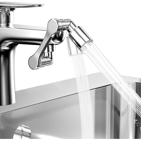 Wasserhahn-luftsprudler, 1080° Schwenkbarer Auszug, Messing Und Abs, 2 Strahlarten, Für Küche Und Bad