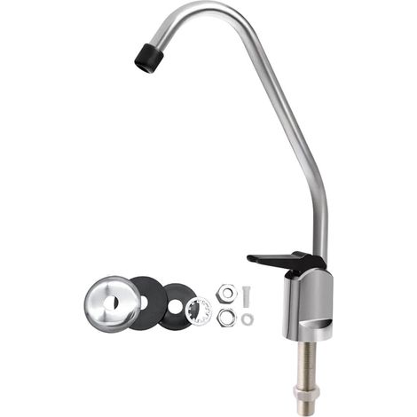 Edelstahl-wasserfilter-armatur Mit 360°-schwenkauslauf Und Keramikventil Für Die Küchenspüle