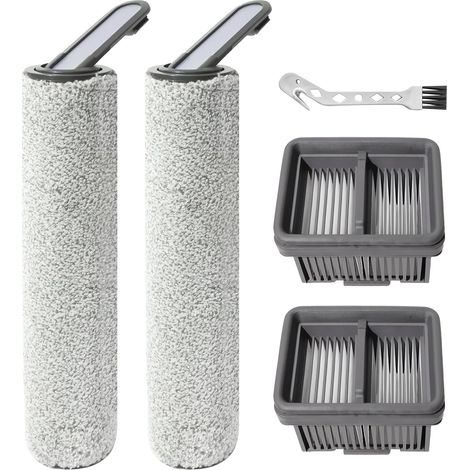 Walzenbürsten, 2 Hepa-filter, Mikrofaser, Waschbar, Für Dreame H12s Nass- Und Trockensauger