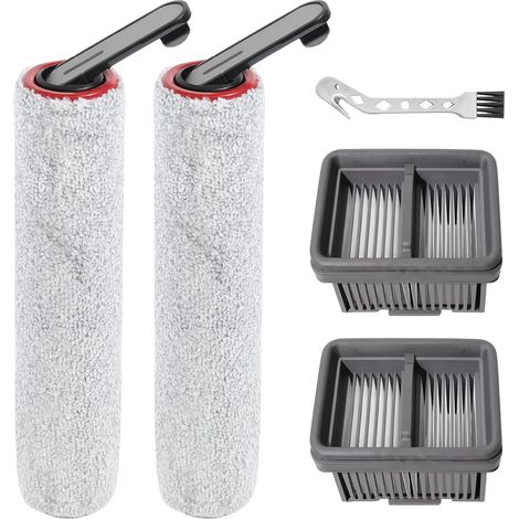 Walzenbürsten, Weiche Mikrofaser, 2 Hepa-filter, Waschbar, Für Dreame H12 Pro Ultra H13 Pro Staubsauger