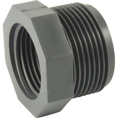 Pvc-reduzierstück Pn16, Außengewinde 2 1/2", Innengewinde 2", Rohrverschraubung